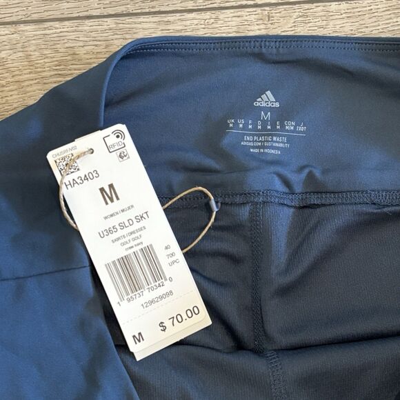 Adidas Golf Skort Ultimate 365 Womens Medium Stretch Performance Navy Preppy - Picture 3 of 6